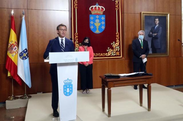 Alberto Núñez Feijóo tomou posesión como presidente da Xunta no Parlamento de Galicia